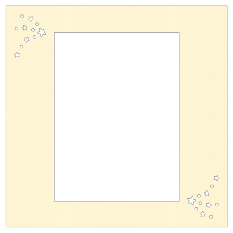 デザインマット(TDNB／TDNCシリーズ)(スター／六切 角-ｸﾘｰﾑ (販売単位:5枚))