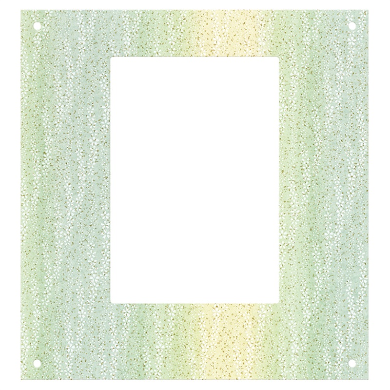 クリアSQ用中枠(クリアSQ用枠 和柄 若葉色)