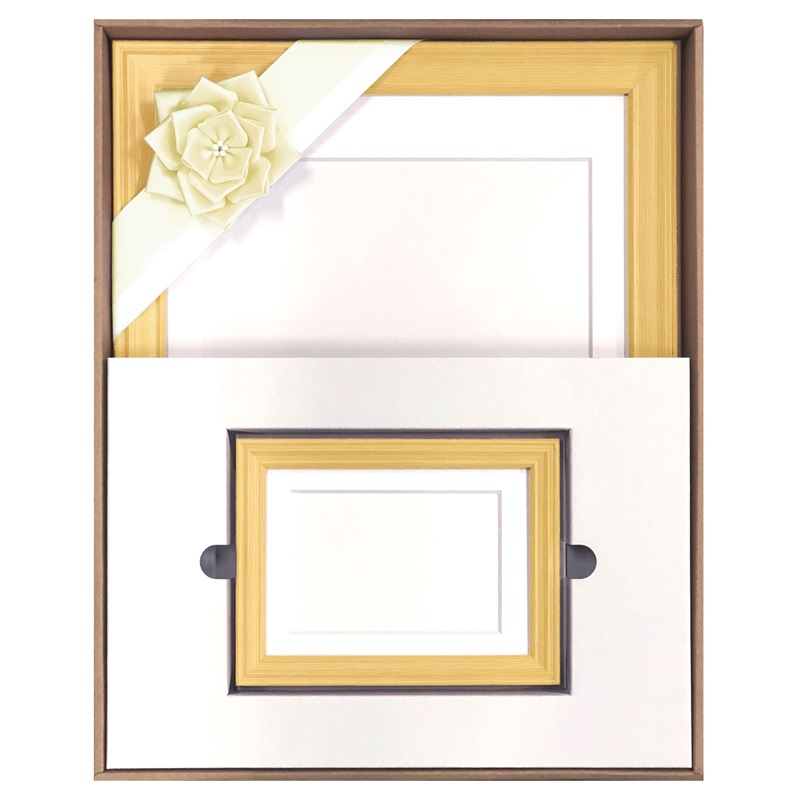 葬儀額 極モダン寸巾(ナチュラル-四切+K)