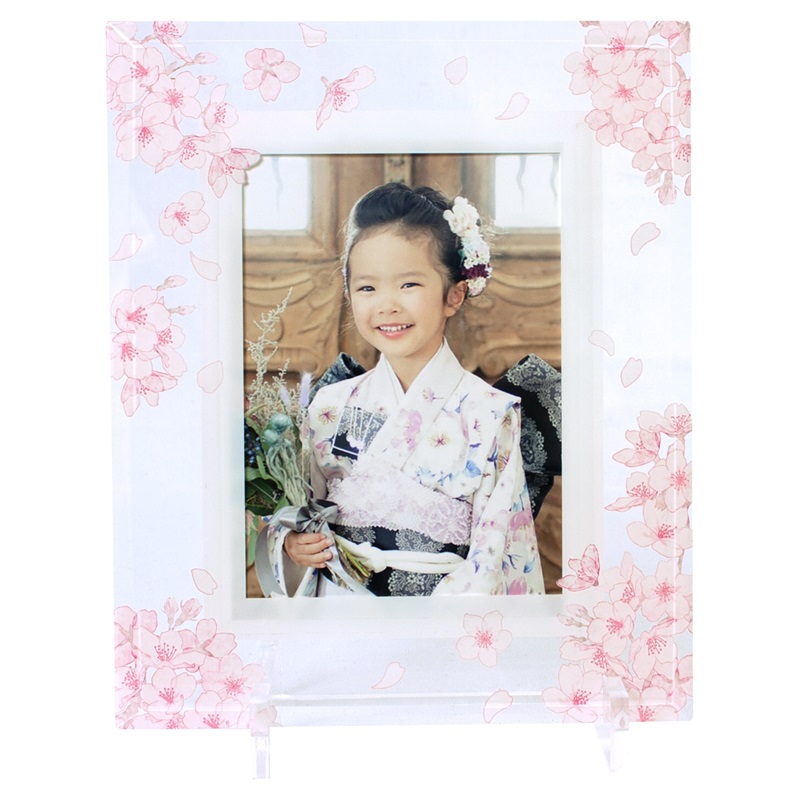 クリスタルガラスフレーム(Ｋ－２８０４ アジサイ K判)