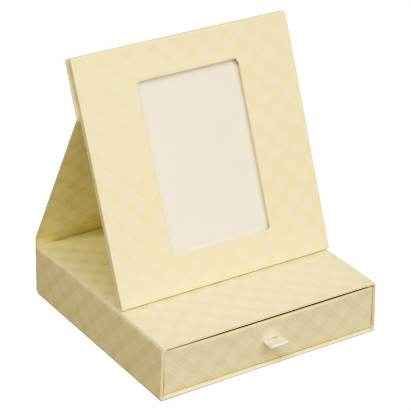 フォトスタンドボックス（L判）(フォトスタンドボックス／アイボリー)