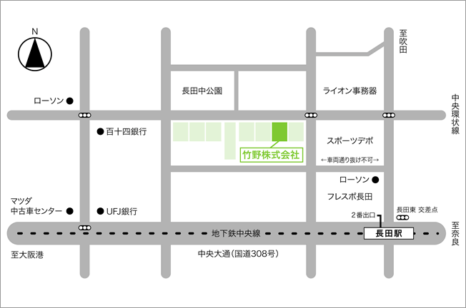 大阪本社地図