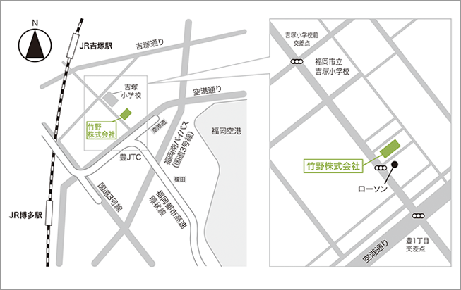 福岡営業所地図